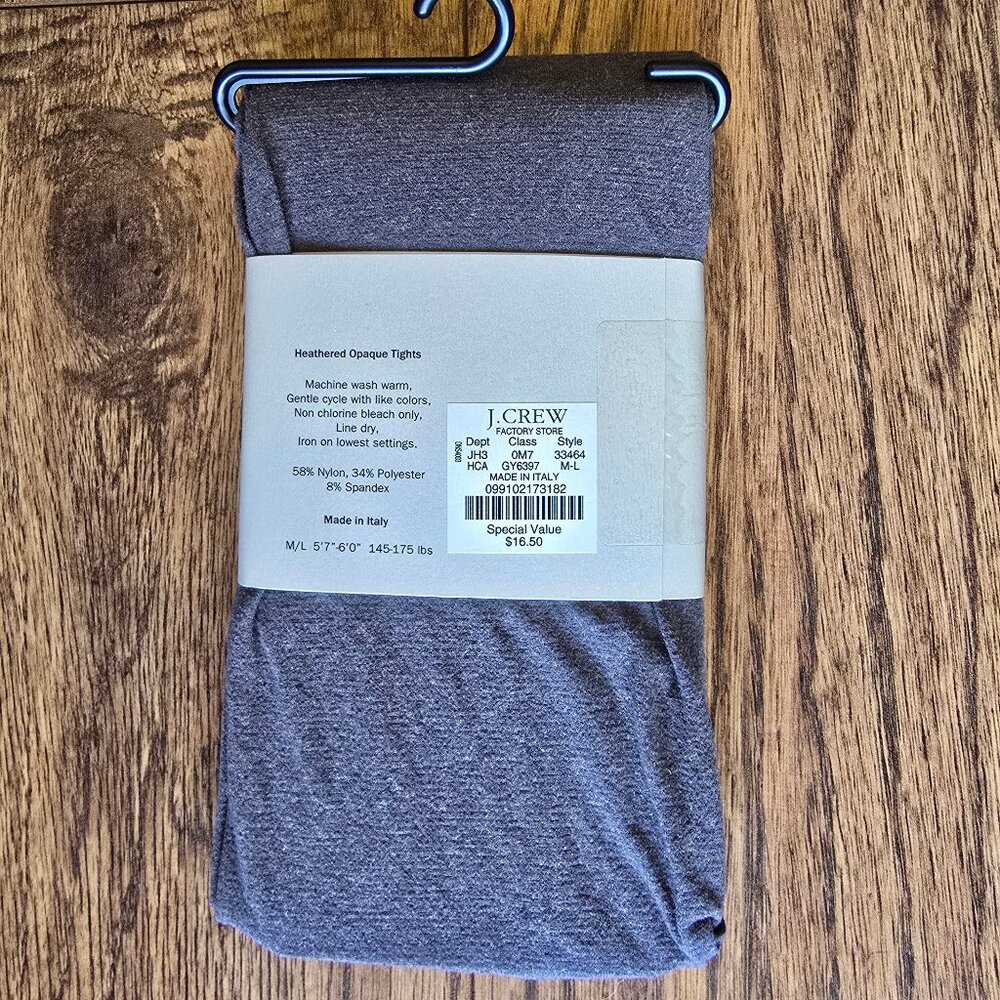 3/$12 J Crew Factory Women's Tights NWT - Size M/L - Picture 7 of 7
